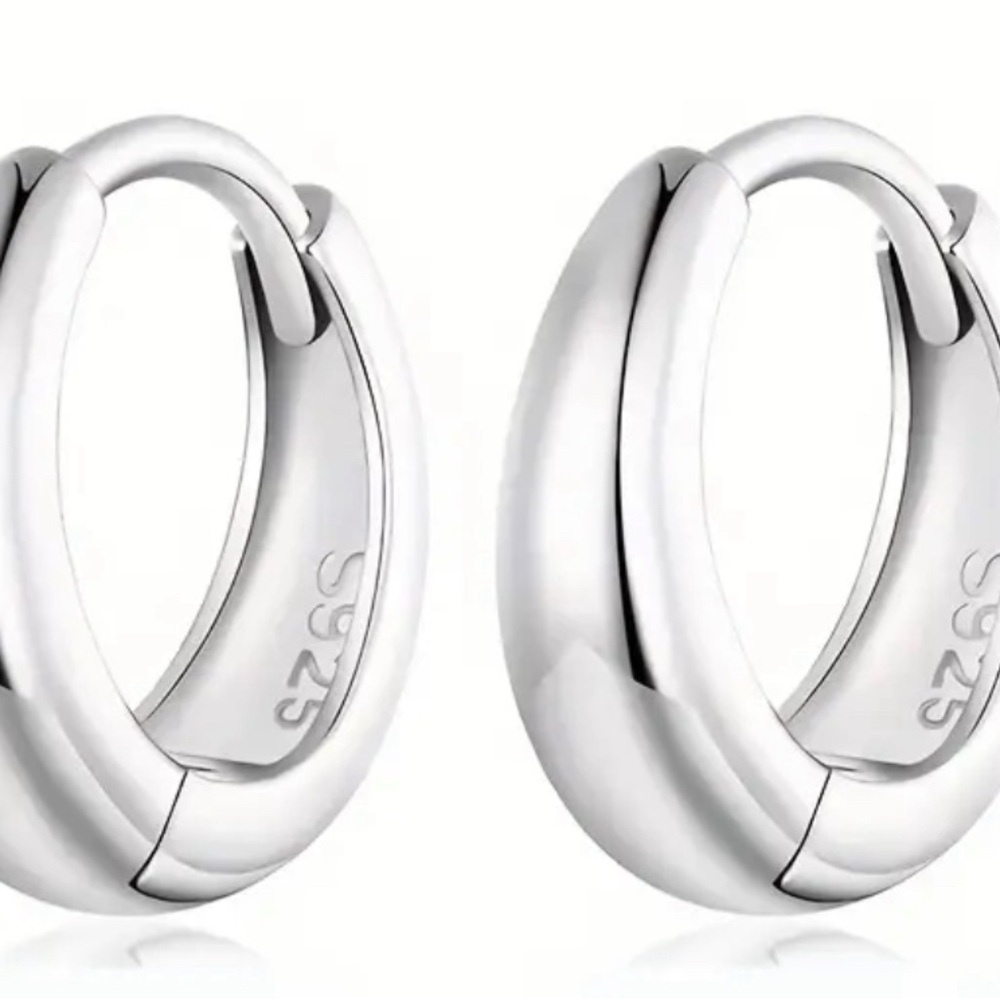 Elegant Silver Hoop Earrings